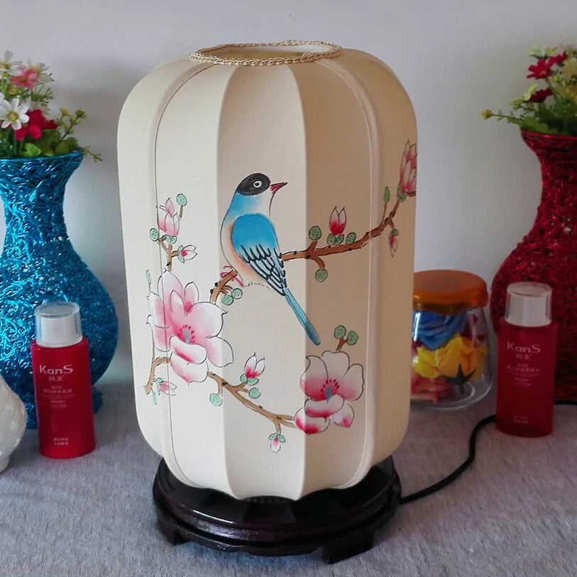 Stylish Hand-Painted Desk Lamp - Hominco