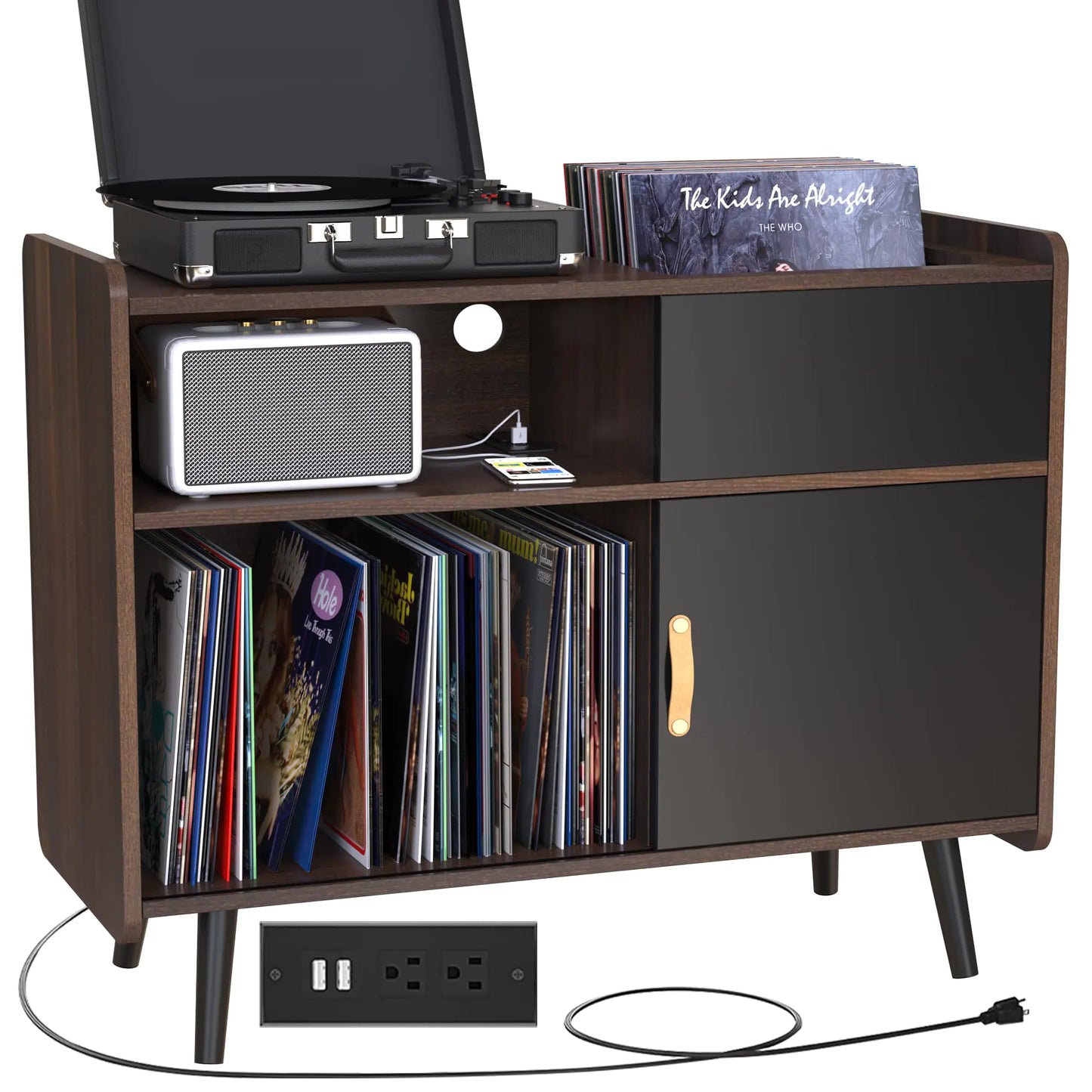 Vinyl Record Player Stand