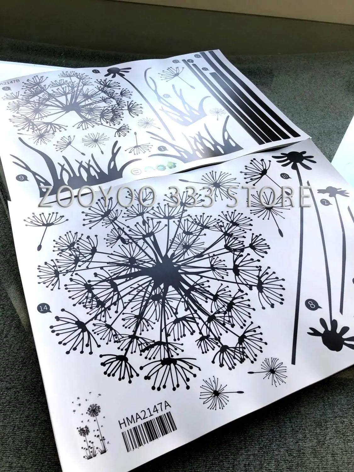 Dandelion Living Room and Bedroom Wall Sticker - Hominco