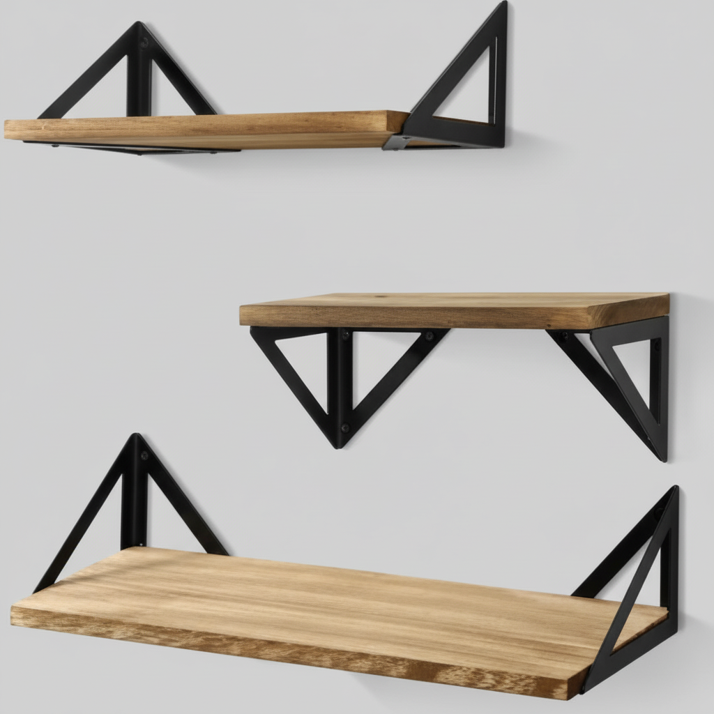 Modern Wall-Mounted Floating Shelf