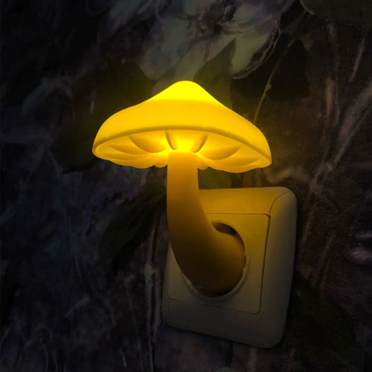 Led Mushroom Wall Socket Lamp - Hominco