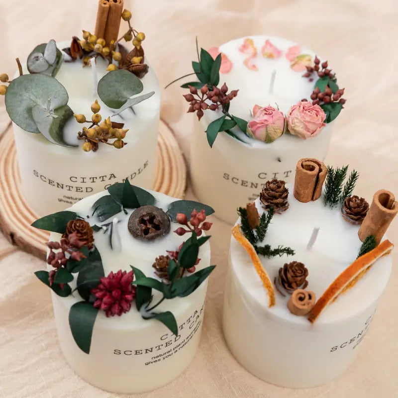 Creative Soy Wax Romantic Aromatherapy Candles - Hominco