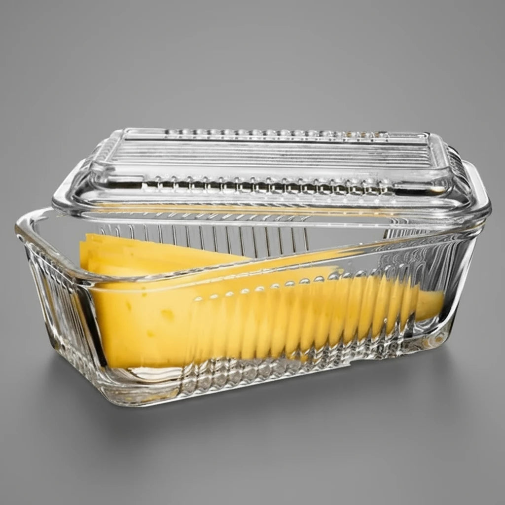 Glass Rectangular Storage Box