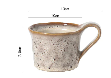 Handcrafted Japanese Pottery Clay Coffee Set
