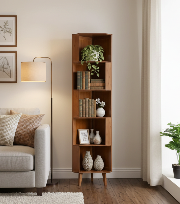 Corner Cube Bookshelf