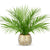 Briful Fake Plants 15 Faux Palm Plant in Gold-White Pot Realistic Artificial Plants Indoor for Home Farmhouse Centrepieces Wedding Decorations