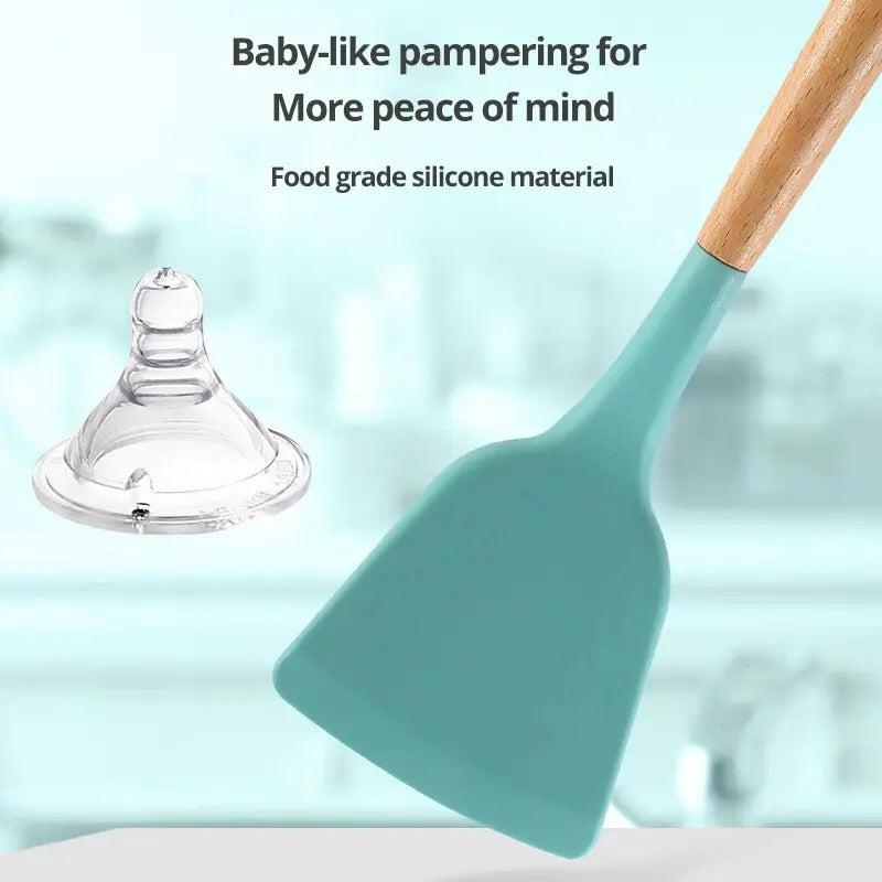Non Stick Pot Spatula And Spoon - Hominco