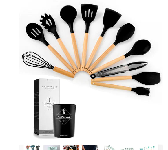 Non Stick Pot Spatula And Spoon - Hominco
