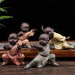 Kung Fu Monk Decor Statue Figurines - Hominco