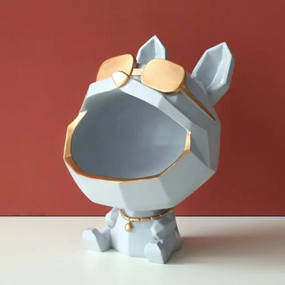 Big Mouth Dog Resin Storage Box: Cool Home Decor Gift - Hominco
