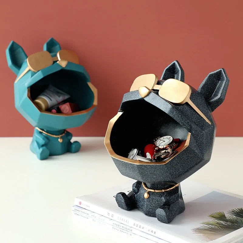 Big Mouth Dog Resin Storage Box: Cool Home Decor Gift - Hominco