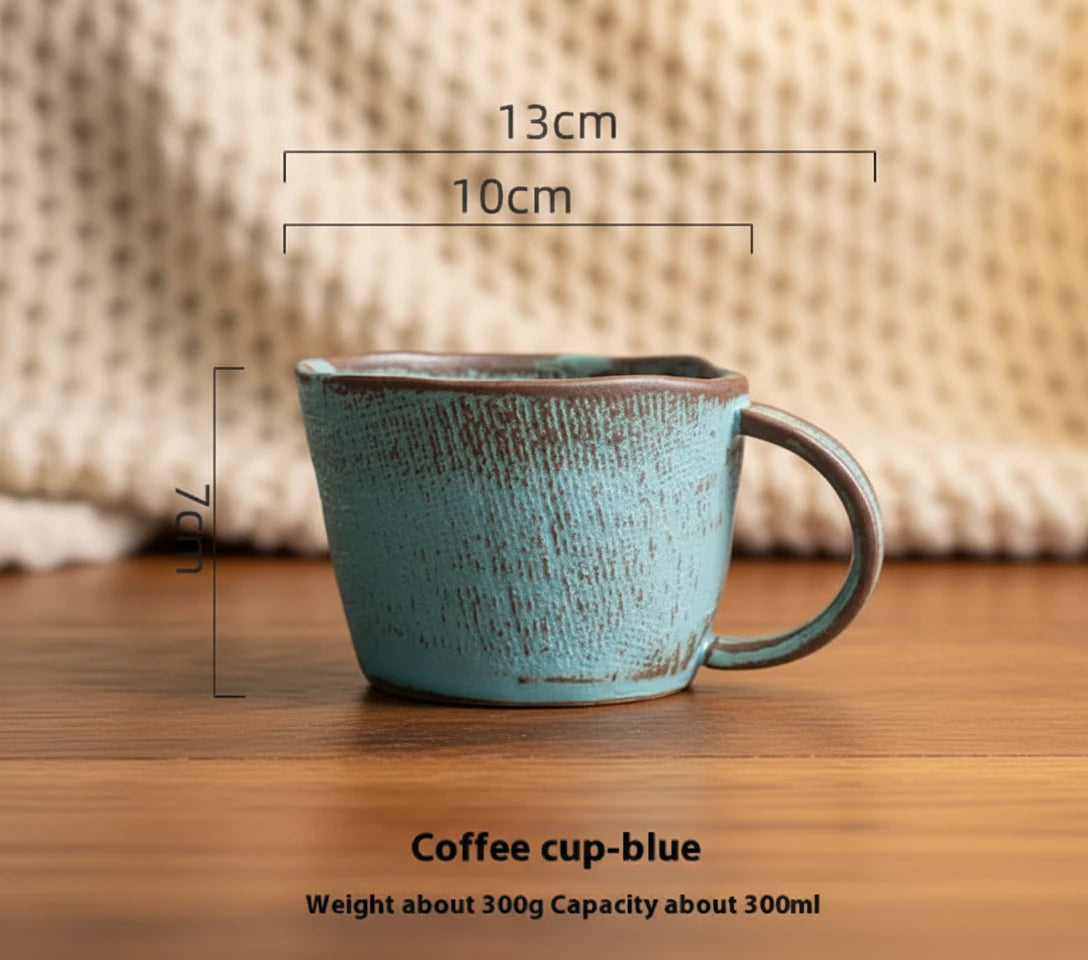 Handcrafted Japanese Pottery Clay Coffee Set