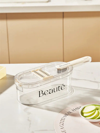 Multifunction Vegetable Cutter With Basket And Brush - Hominco