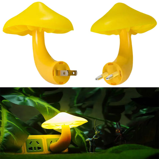 Led Mushroom Wall Socket Lamp - Hominco