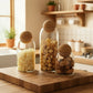 Clear Airtight Glass Jar for Preservation - Hominco