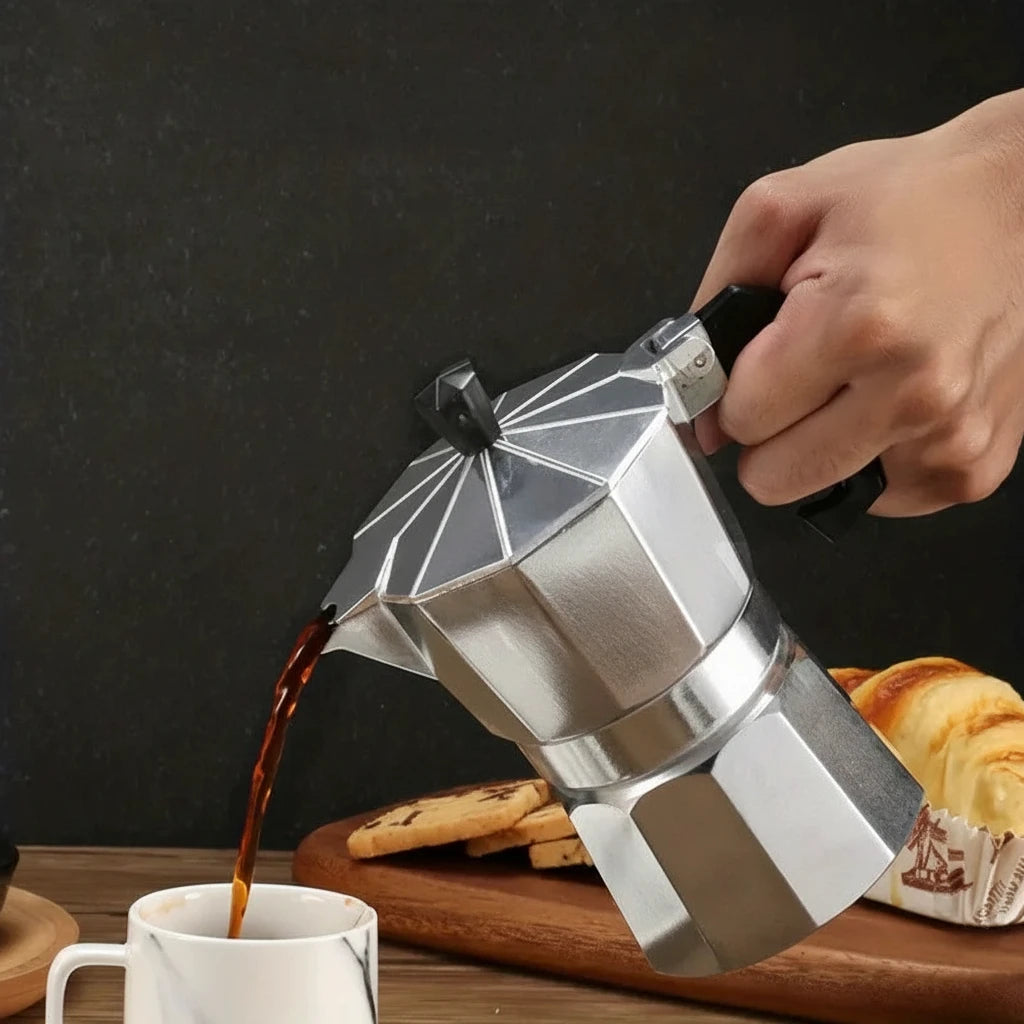 Italian Octagonal Espresso Pot