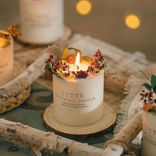 Creative Soy Wax Romantic Aromatherapy Candles - Hominco