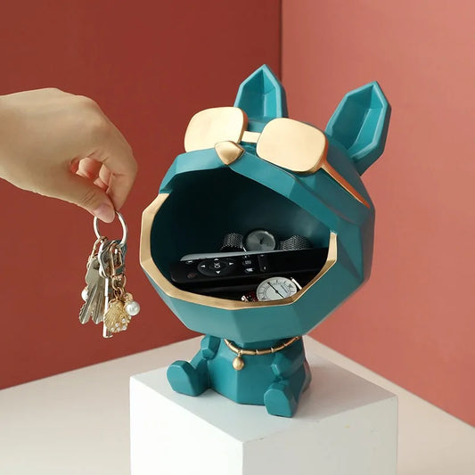 Big Mouth Dog Resin Storage Box: Cool Home Decor Gift - Hominco