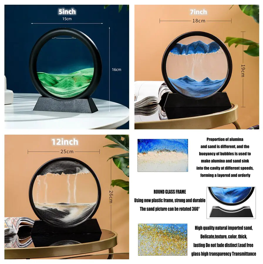 3D Moving Sand Art Decor - Hominco
