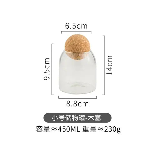 Clear Airtight Glass Jar for Preservation - Hominco