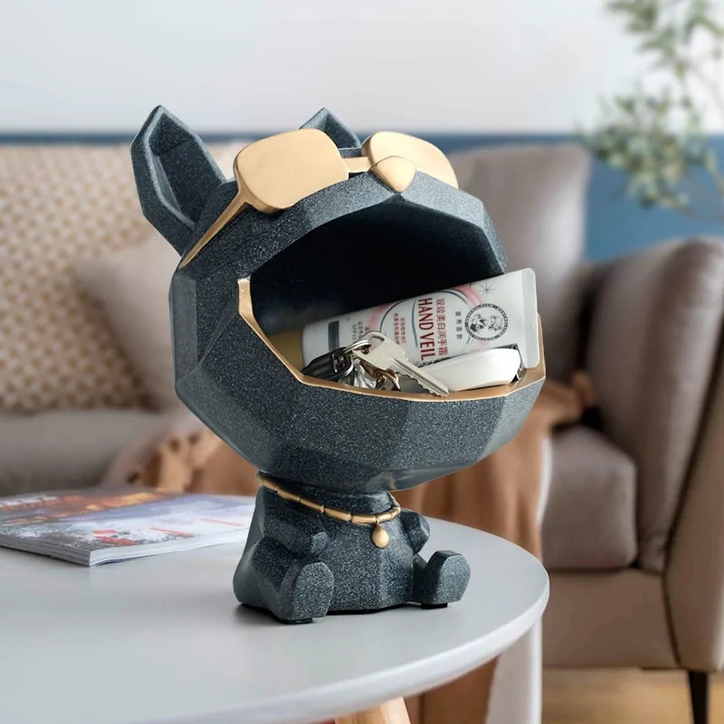 Big Mouth Dog Resin Storage Box: Cool Home Decor Gift - Hominco