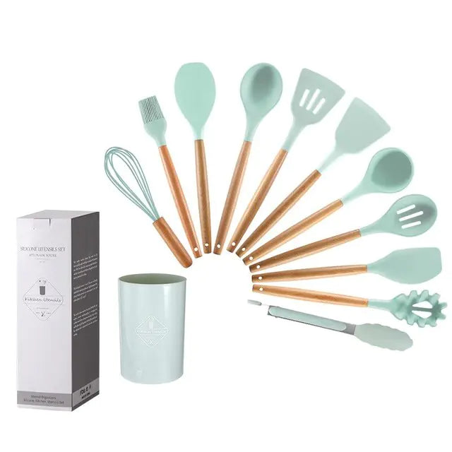 Non Stick Pot Spatula And Spoon - Hominco