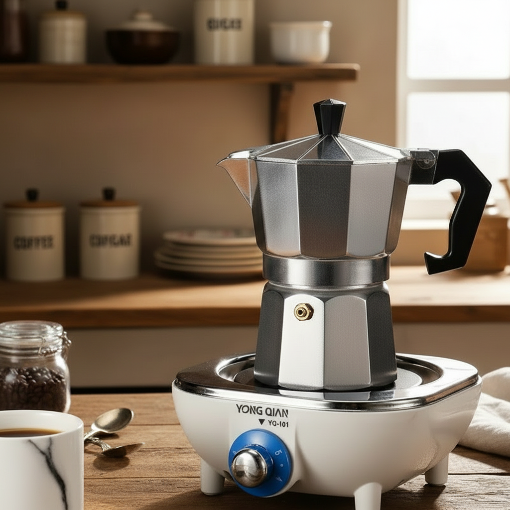 Italian Octagonal Espresso Pot