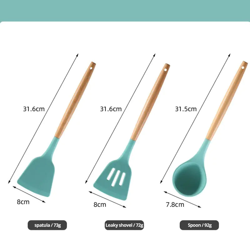 Non Stick Pot Spatula And Spoon - Hominco