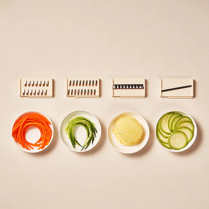 Multifunction Vegetable Cutter With Basket And Brush - Hominco