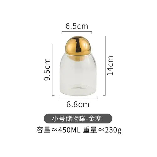 Clear Airtight Glass Jar for Preservation - Hominco