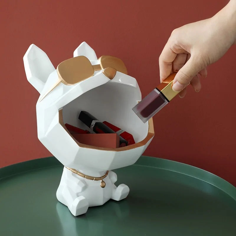 Big Mouth Dog Resin Storage Box: Cool Home Decor Gift - Hominco