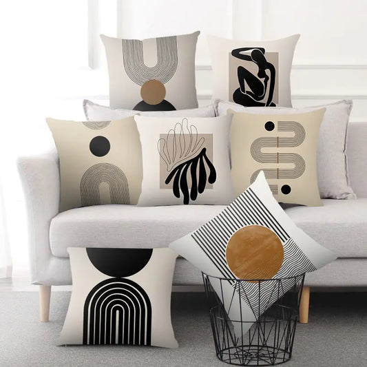 Pattern Creative Polyester Pillowcase - Hominco