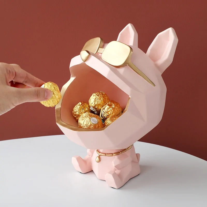 Big Mouth Dog Resin Storage Box: Cool Home Decor Gift - Hominco