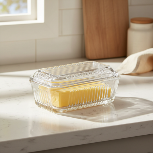 Glass Rectangular Storage Box