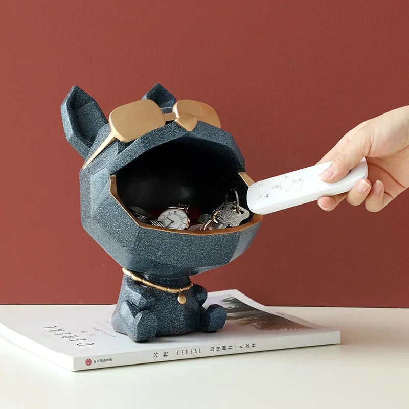 Big Mouth Dog Resin Storage Box: Cool Home Decor Gift - Hominco