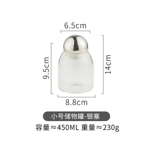 Clear Airtight Glass Jar for Preservation - Hominco