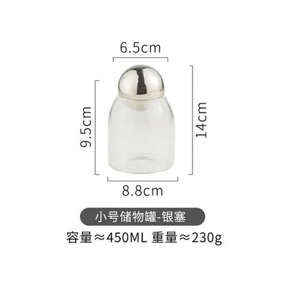 Clear Airtight Glass Jar for Preservation - Hominco