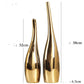 Nordic Gold Plating Ceramic Vases Model Room Home Decor - Hominco