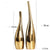 Nordic Gold Plating Ceramic Vases Model Room Home Decor - Hominco