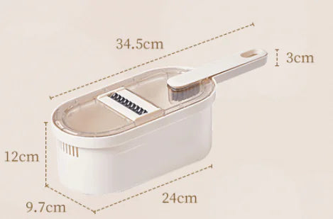 Multifunction Vegetable Cutter With Basket And Brush - Hominco