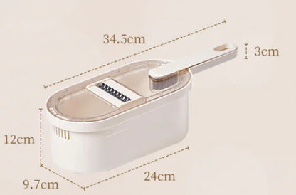 Multifunction Vegetable Cutter With Basket And Brush - Hominco