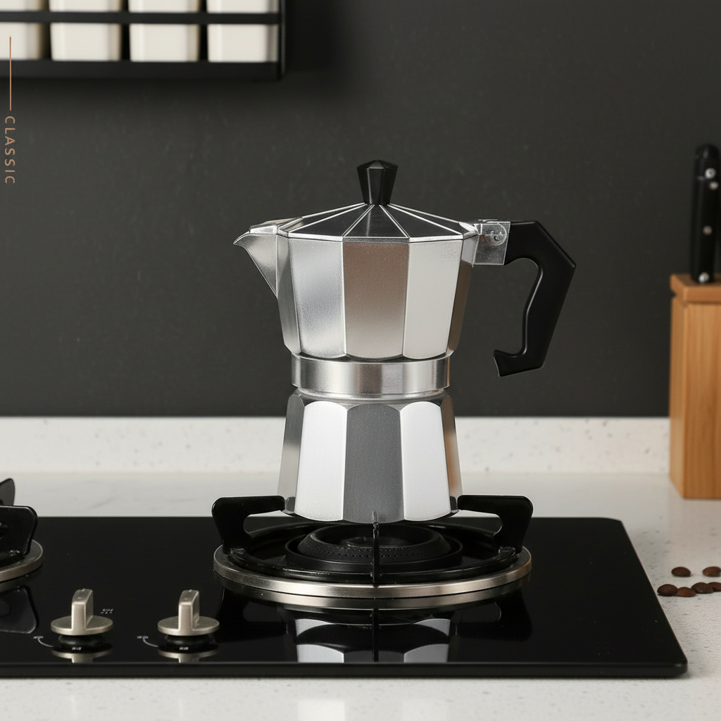 Italian Octagonal Espresso Pot