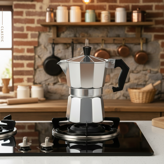 Italian Octagonal Espresso Pot