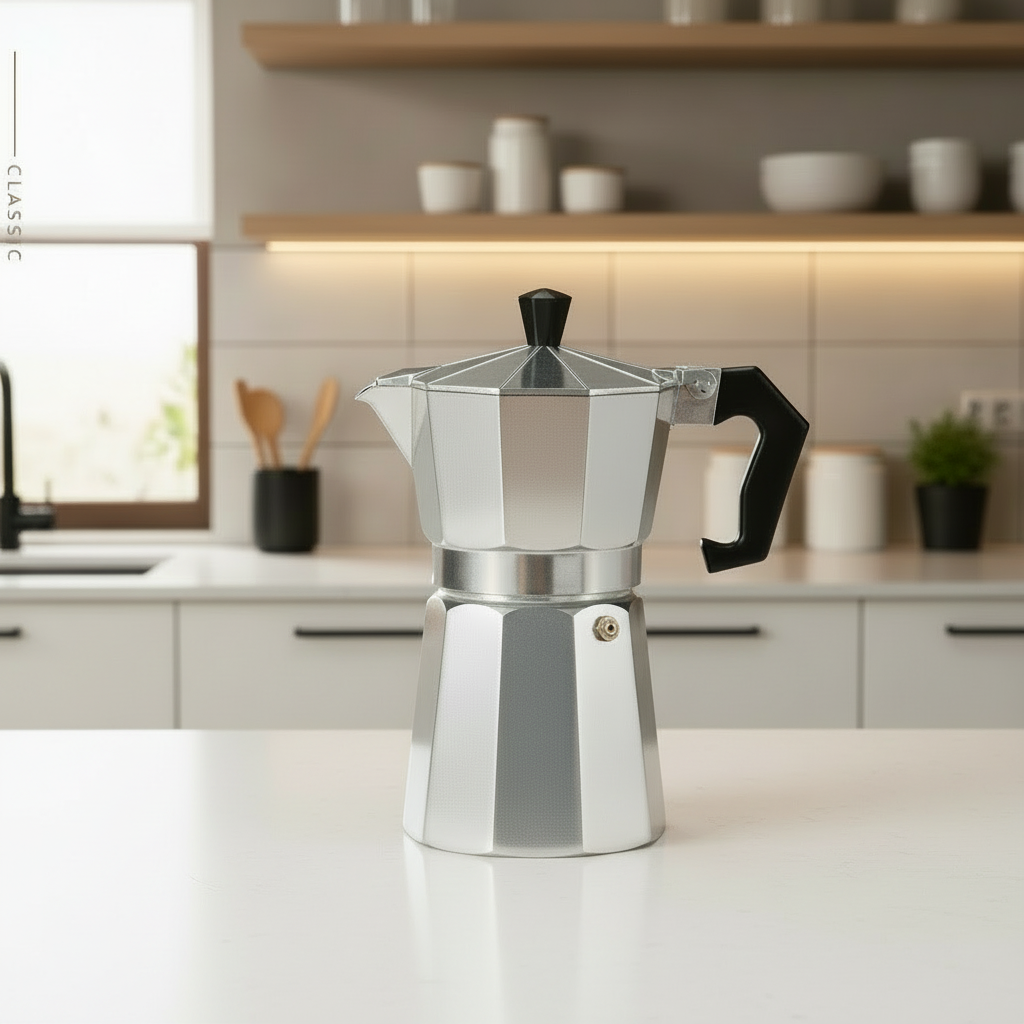 Italian Octagonal Espresso Pot