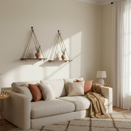 Wooden Rope Swing Wall Hanging