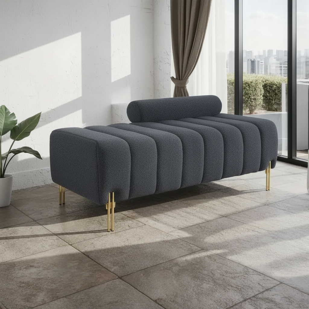 Velvet Bedroom Bench