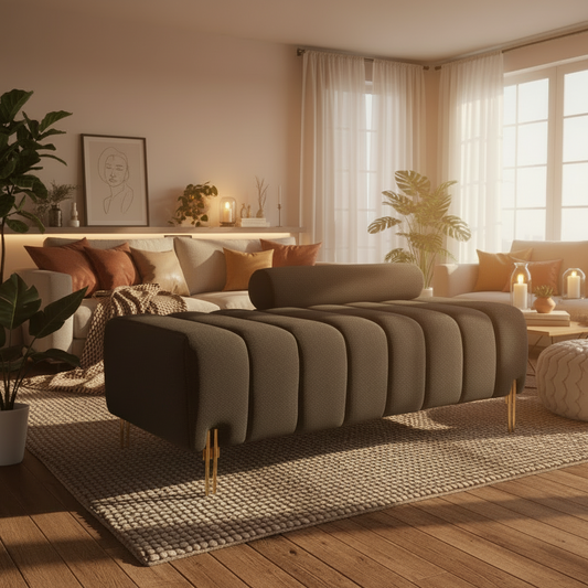 Velvet Bedroom Bench